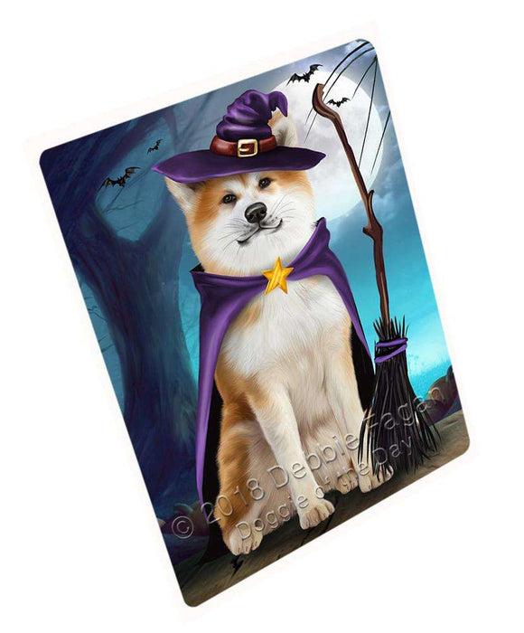 Happy Halloween Trick or Treat Akita Dog Witch Blanket BLNKT89301