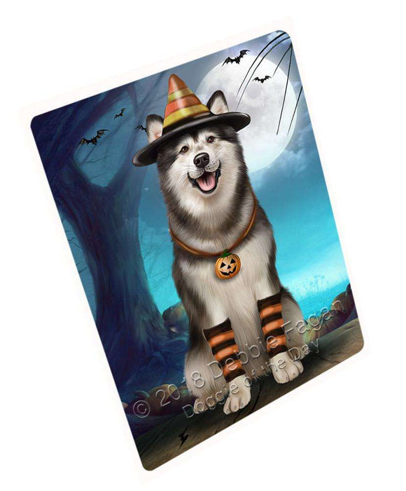 Happy Halloween Trick or Treat Alaskan Malamute Dog Large Refrigerator / Dishwasher Magnet RMAG88608