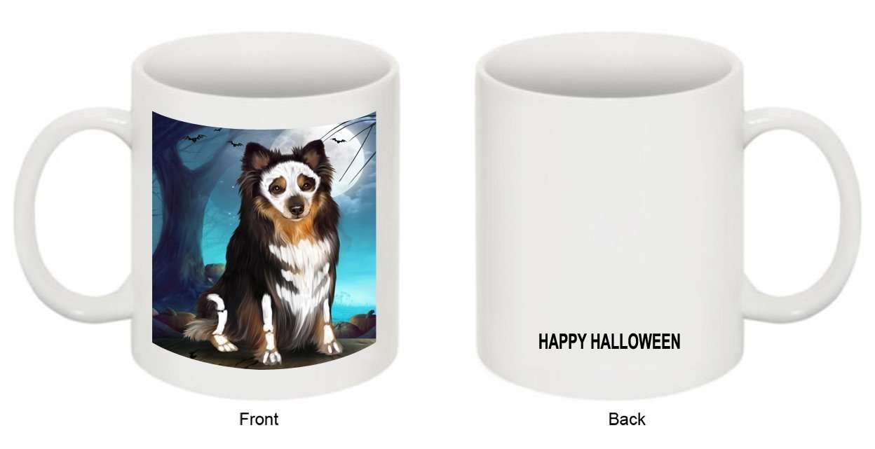 Happy Halloween Trick or Treat Australian Shepherd Dog Candy Corn Mug