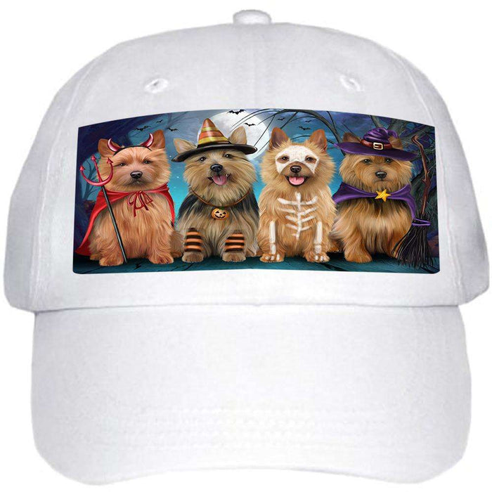 Happy Halloween Trick or Treat Australian Terrier Dog Ball Hat Cap HAT61467