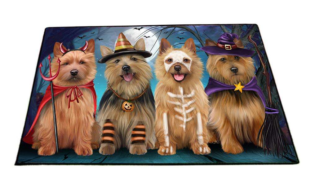Happy Halloween Trick or Treat Australian Terrier Dog Floormat FLMS51795