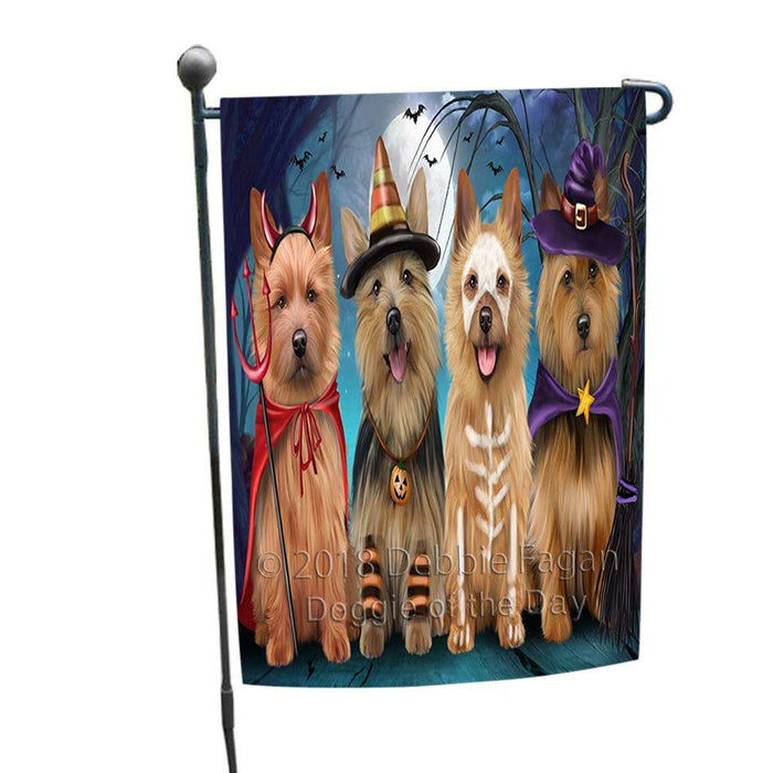 Happy Halloween Trick or Treat Australian Terrier Dog Garden Flag GFLG52523