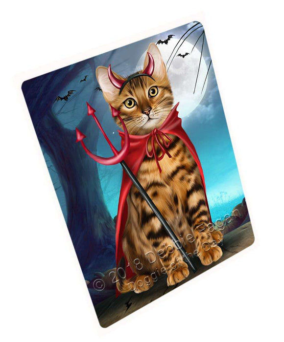 Happy Halloween Trick or Treat Bengal Cat Cutting Board C68316