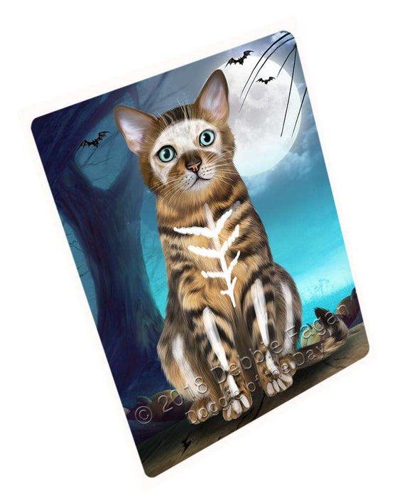 Happy Halloween Trick or Treat Bengal Cat Cutting Board C68322