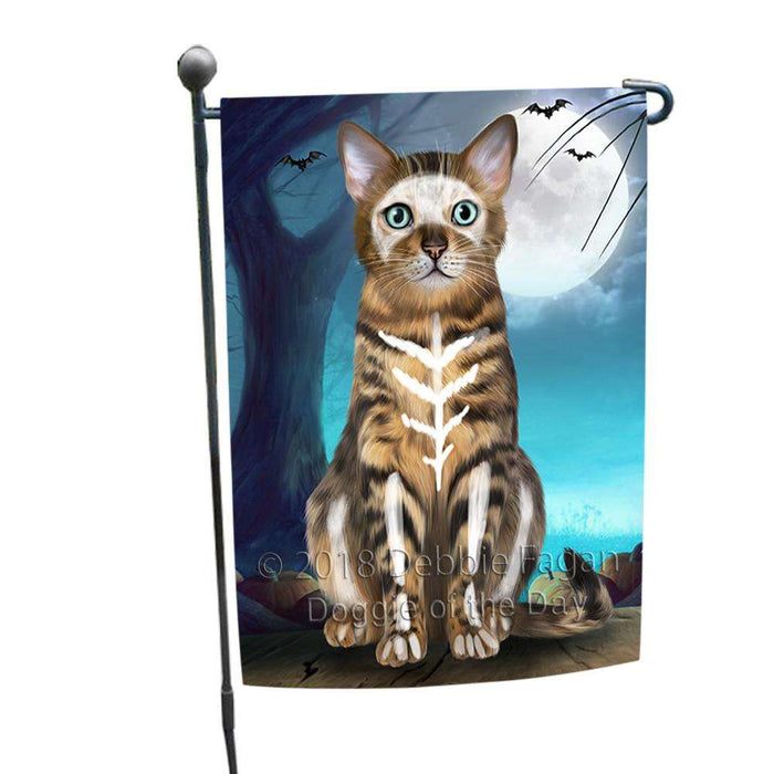 Happy Halloween Trick or Treat Bengal Cat Garden Flag GFLG54688