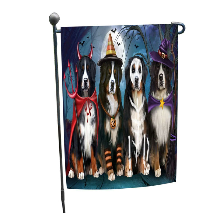 Happy Halloween Trick or Treat Bernese Mountain Dog Garden Flag