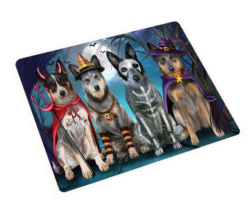Happy Halloween Trick or Treat Blue Heeler Dog Cutting Board C61830