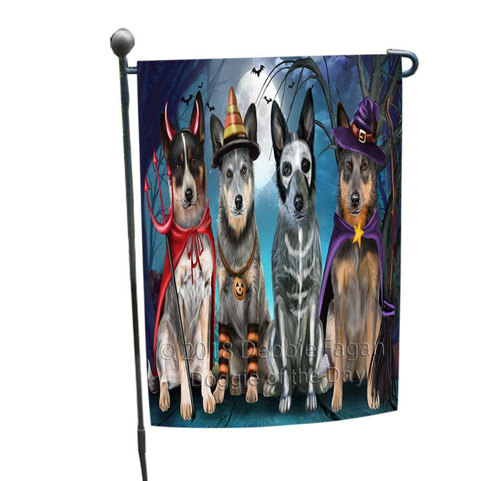 Happy Halloween Trick or Treat Blue Heeler Dog Garden Flag GFLG52524