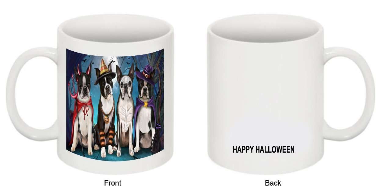 Happy Halloween Trick or Treat Boston Terrier Dog Mug