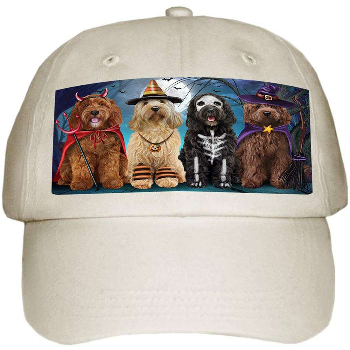 Happy Halloween Trick or Treat Cockapoo Dog Ball Hat Cap HAT61473