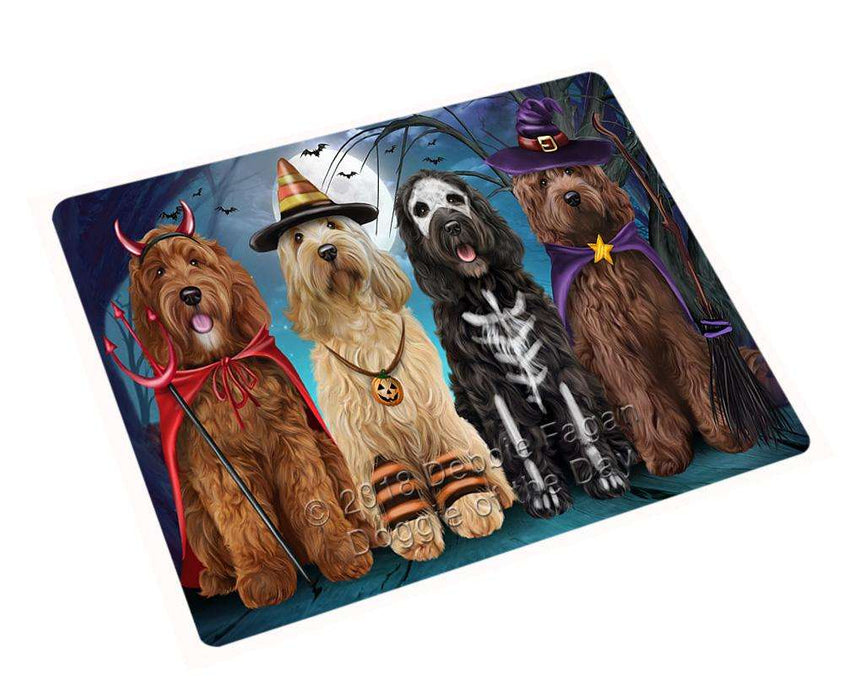 Happy Halloween Trick or Treat Cockapoo Dog Cutting Board C61833