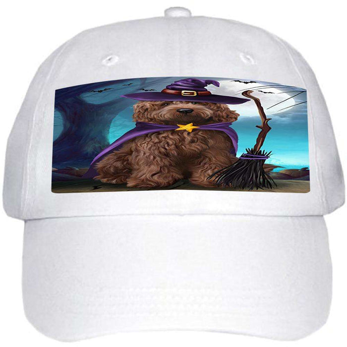 Happy Halloween Trick or Treat Cockapoo Dog Witch Ball Hat Cap HAT61416