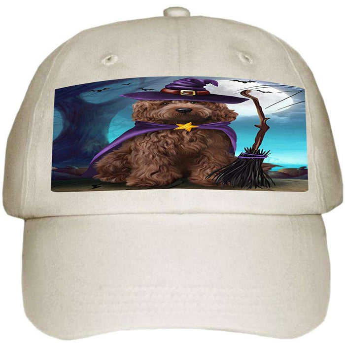 Happy Halloween Trick or Treat Cockapoo Dog Witch Ball Hat Cap HAT61416