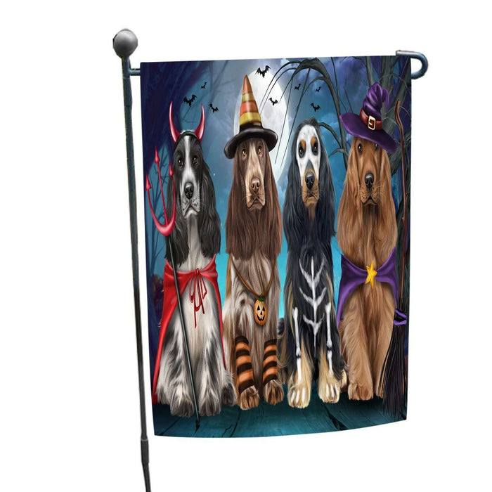 Happy Halloween Trick or Treat Cocker Spaniel Dog Garden Flag