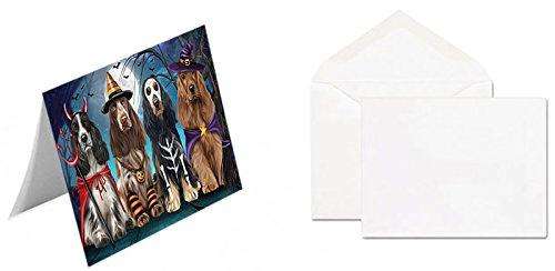 Happy Halloween Trick or Treat Cocker Spaniel Dog Handmade Artwork Assorted Pets Greeting Cards and Note Cards with Envelopes for All Occasions and Holiday Seasons