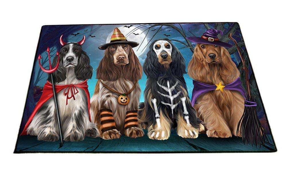 Happy Halloween Trick or Treat Cocker Spaniel Dog Indoor/Outdoor Floormat