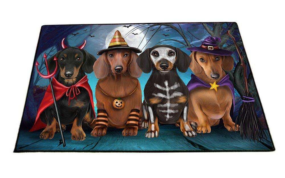 Happy Halloween Trick or Treat Dachshund Dog Indoor/Outdoor Floormat