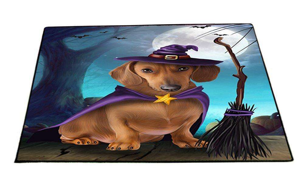 Happy Halloween Trick or Treat Dachshund Dog Witch Indoor/Outdoor Floormat