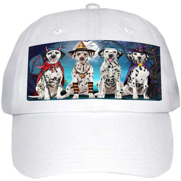 Happy Halloween Trick or Treat Dalmatian Dog Ball Hat Cap HAT61476