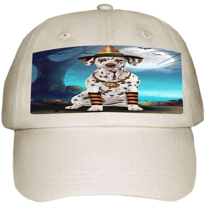 Happy Halloween Trick or Treat Dalmatian Dog Candy Corn Ball Hat Cap HAT61248
