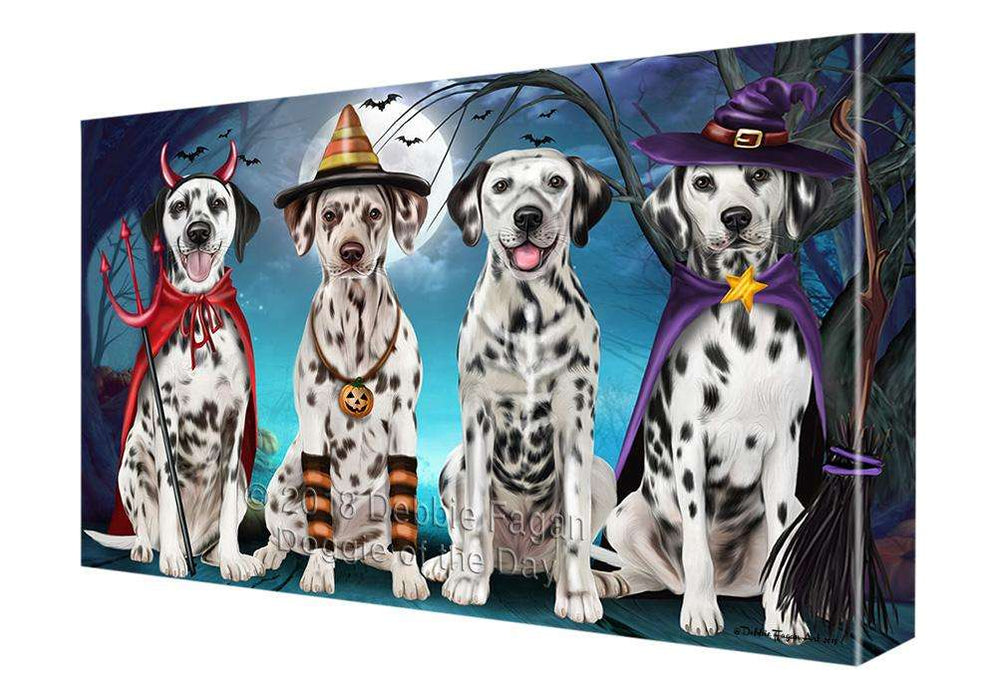Happy Halloween Trick or Treat Dalmatian Dog Canvas Print Wall Art Décor CVS90026