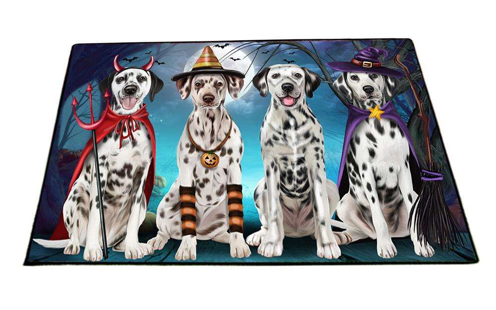 Happy Halloween Trick or Treat Dalmatian Dog Floormat FLMS51804
