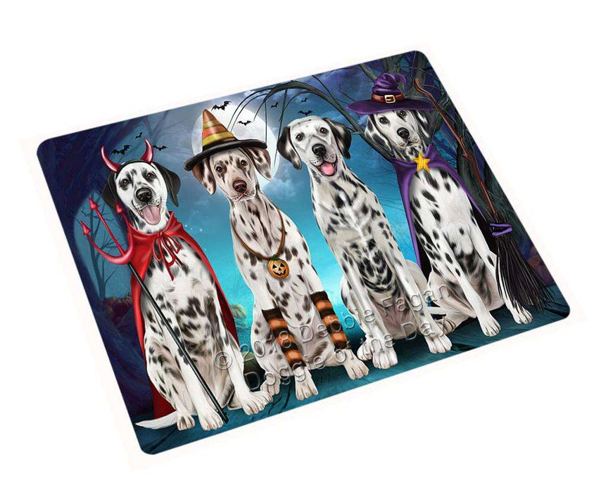 Happy Halloween Trick or Treat Dalmatian Dog Large Refrigerator / Dishwasher Magnet RMAG75672