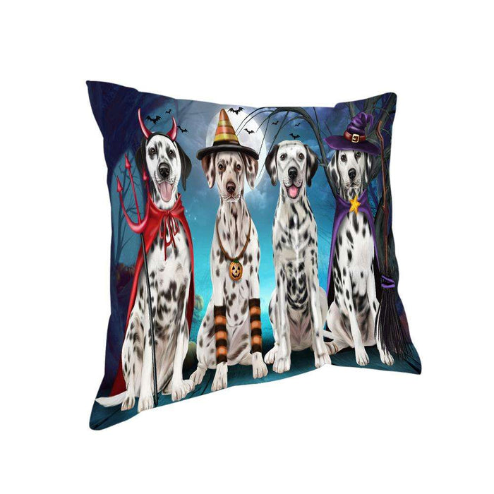 Happy Halloween Trick or Treat Dalmatian Dog Pillow PIL66480