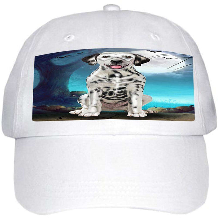 Happy Halloween Trick or Treat Dalmatian Dog Skeleton Ball Hat Cap HAT61362