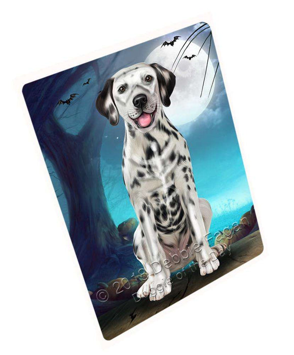Happy Halloween Trick or Treat Dalmatian Dog Skeleton Cutting Board C61722