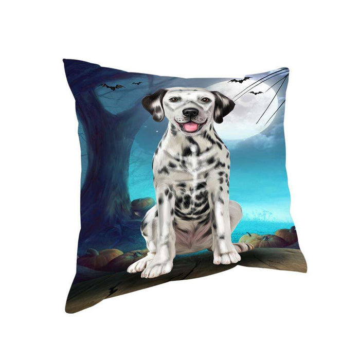 Happy Halloween Trick or Treat Dalmatian Dog Skeleton Pillow PIL66328