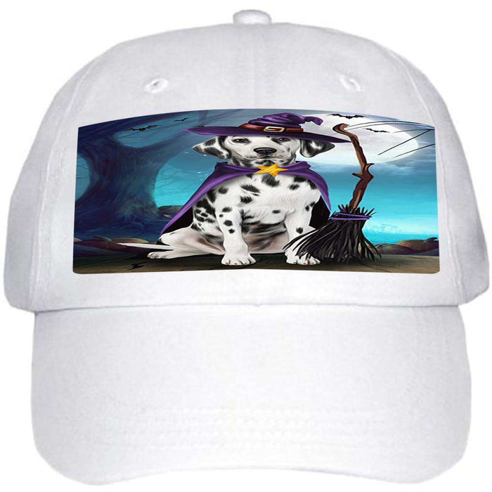 Happy Halloween Trick or Treat Dalmatian Dog Witch Ball Hat Cap HAT61419
