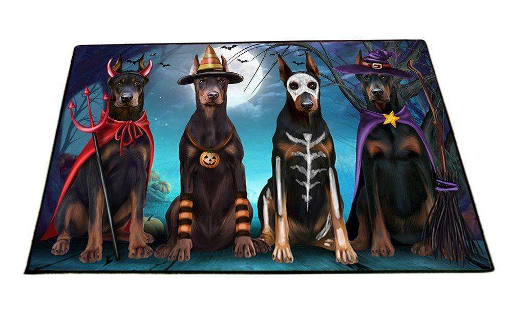 Happy Halloween Trick or Treat Doberman Dog Indoor/Outdoor Floormat