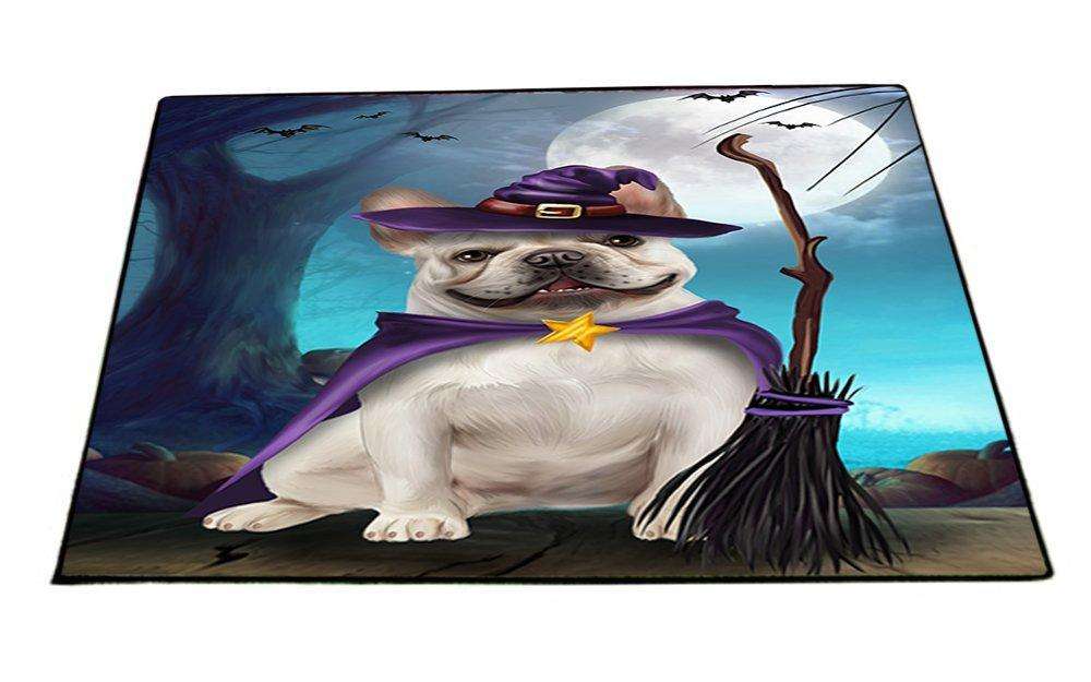 Happy Halloween Trick or Treat French Bulldog Witch Indoor/Outdoor Floormat