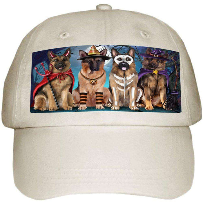 Happy Halloween Trick or Treat German Shepherd Dog Ball Hat Cap