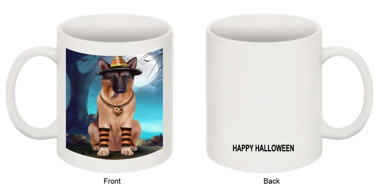 Happy Halloween Trick or Treat German Shepherd Dog Candy Corn Mug