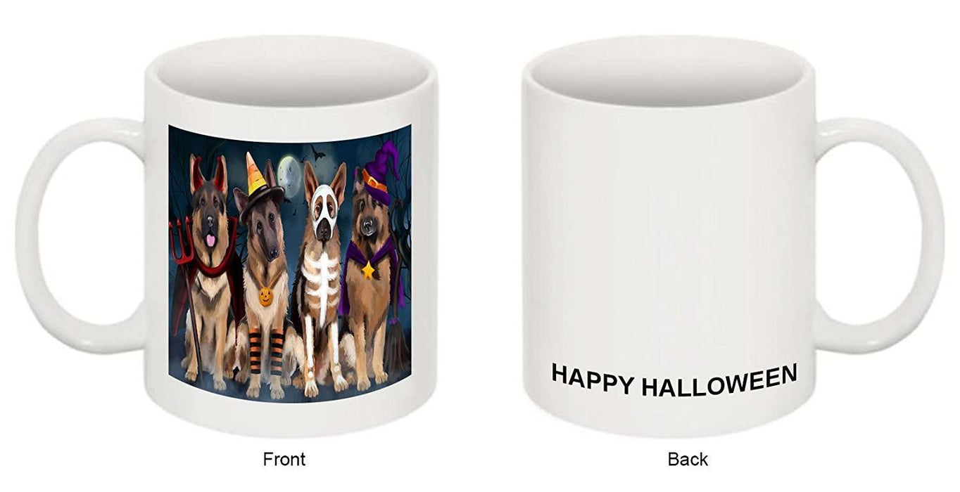 Happy Halloween Trick or Treat German Shepherd Dog in Costumes Mug