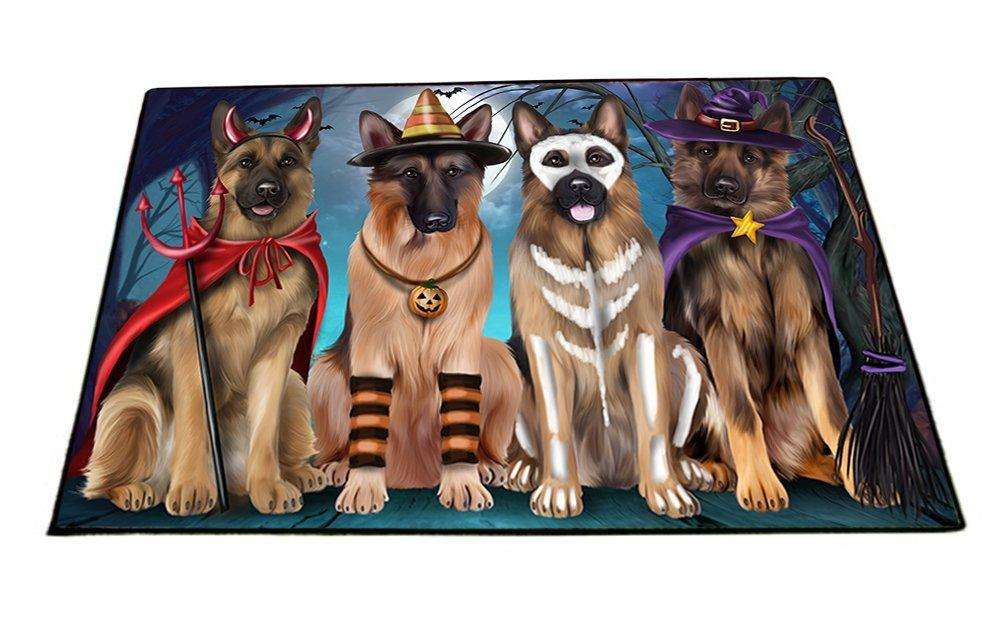 Happy Halloween Trick or Treat German Shepherd Dog Indoor/Outdoor Floormat
