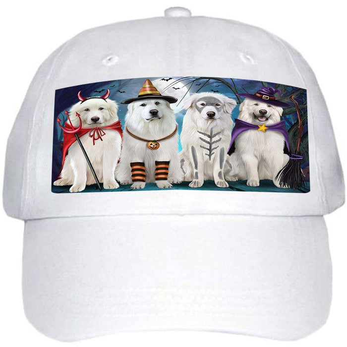 Happy Halloween Trick or Treat Great Pyrenee Dog Ball Hat Cap HAT61479