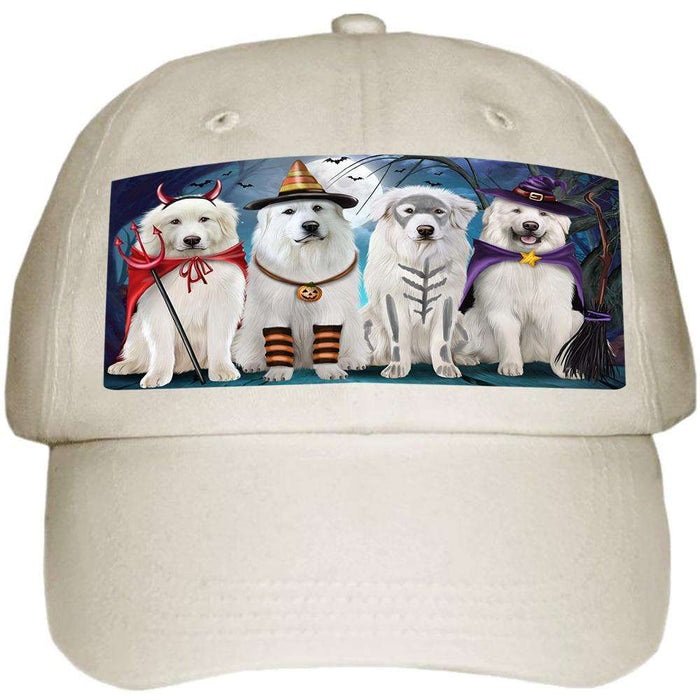 Happy Halloween Trick or Treat Great Pyrenee Dog Ball Hat Cap HAT61479