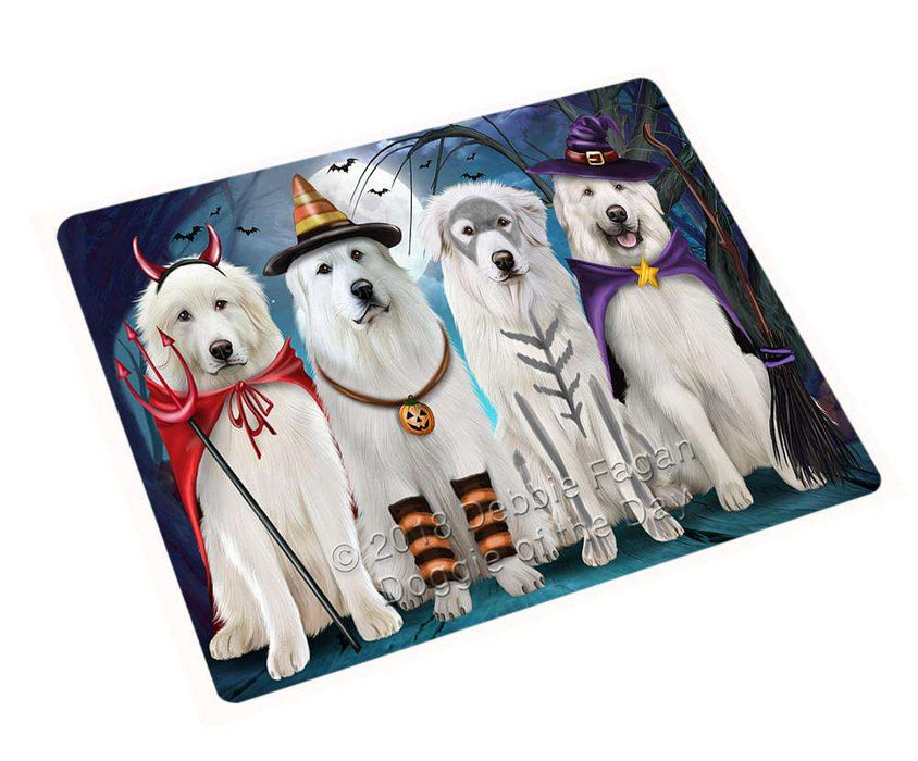 Happy Halloween Trick or Treat Great Pyrenee Dog Cutting Board C61839
