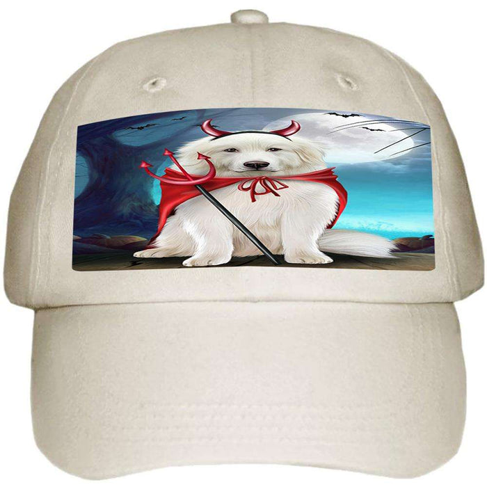 Happy Halloween Trick or Treat Great Pyrenee Dog Devil Ball Hat Cap HAT61308