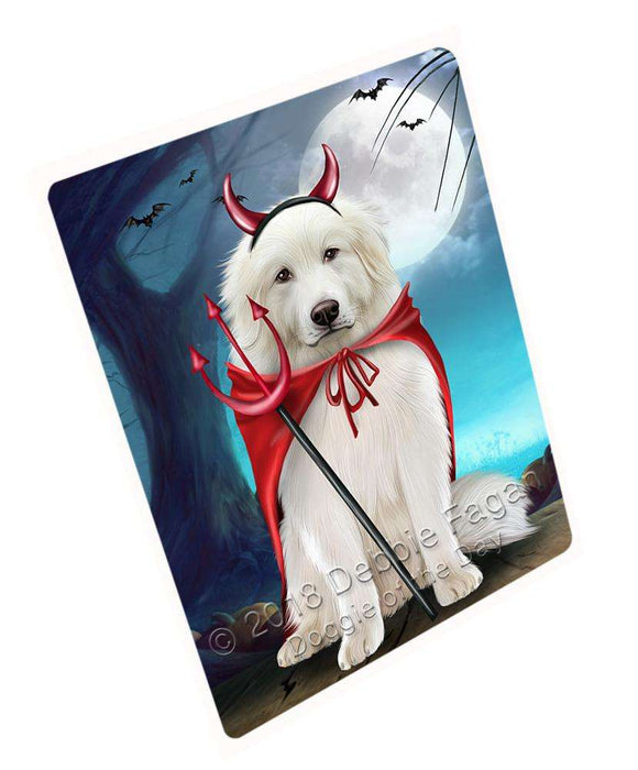 Happy Halloween Trick or Treat Great Pyrenee Dog Devil Blanket BLNKT89013