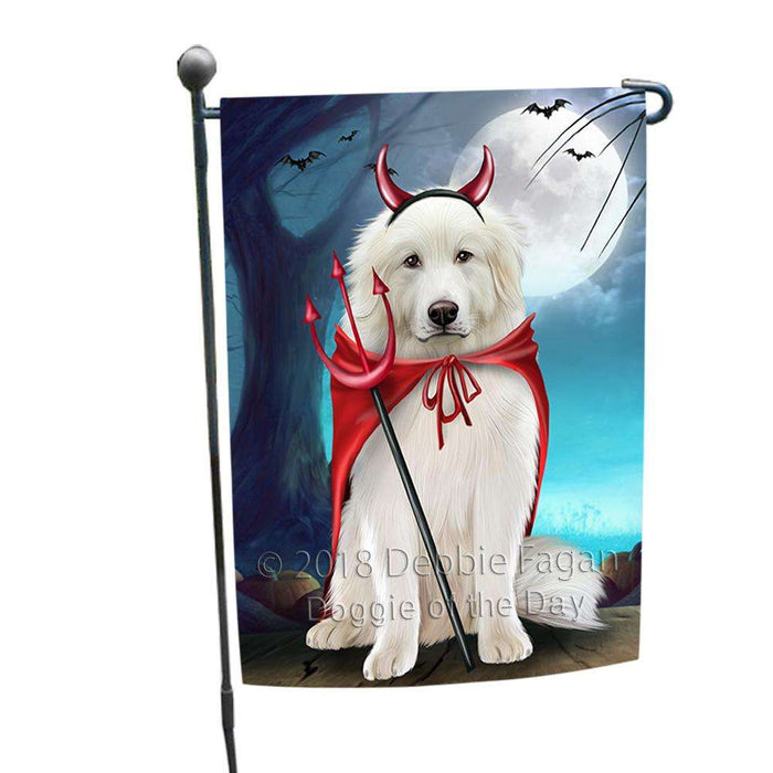 Happy Halloween Trick or Treat Great Pyrenee Dog Devil Garden Flag GFLG52470
