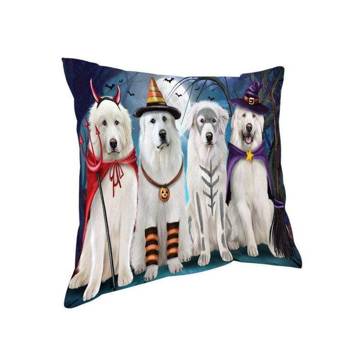 Happy Halloween Trick or Treat Great Pyrenee Dog Pillow PIL66484