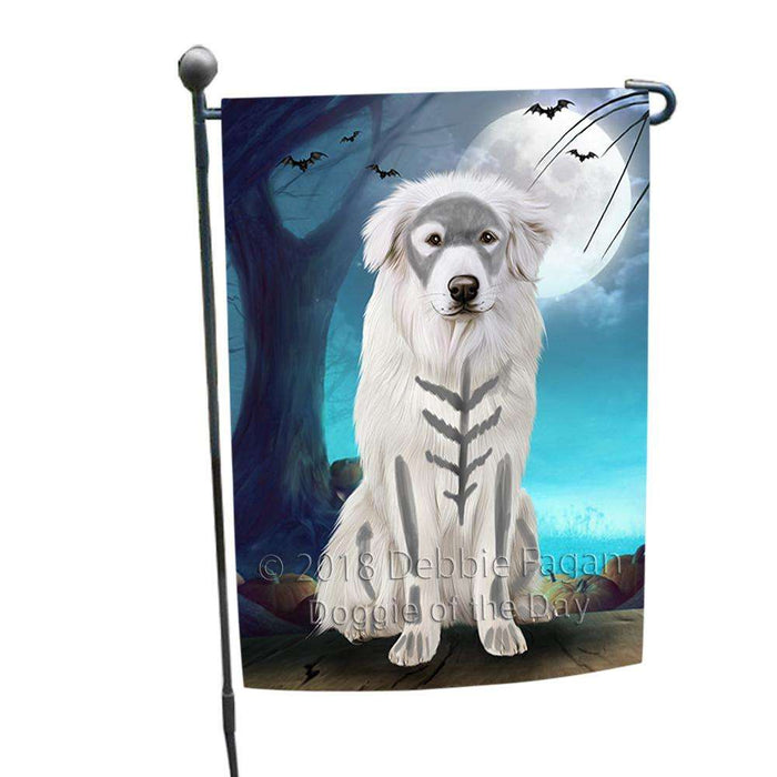 Happy Halloween Trick or Treat Great Pyrenee Dog Skeleton House Flag FLG52625