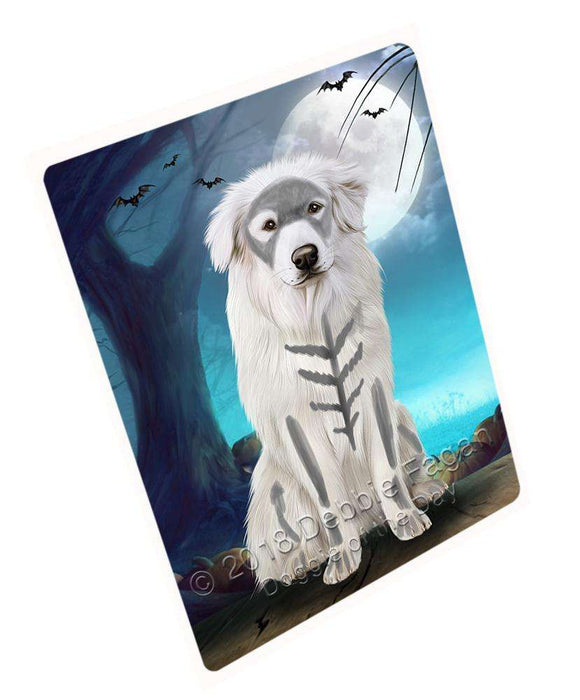 Happy Halloween Trick Or Treat Great Pyrenee Dog Skeleton Magnet Mini (3.5" x 2") MAG61725