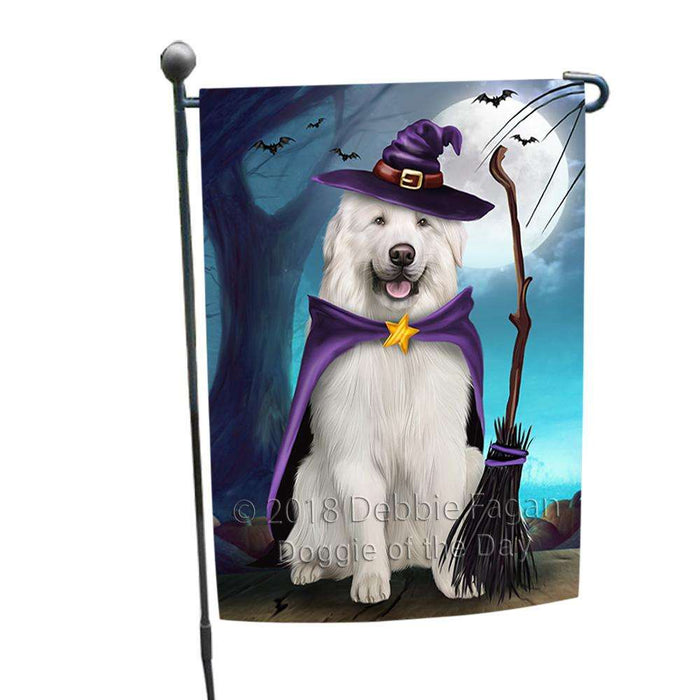 Happy Halloween Trick or Treat Great Pyrenee Dog Witch Garden Flag GFLG52508