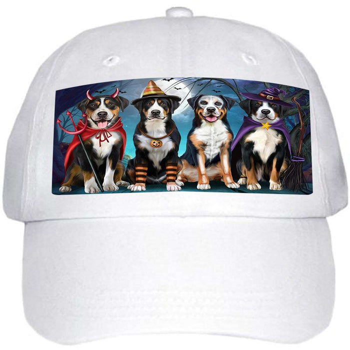 Happy Halloween Trick or Treat Greater Swiss Mountain Dog Ball Hat Cap HAT61482