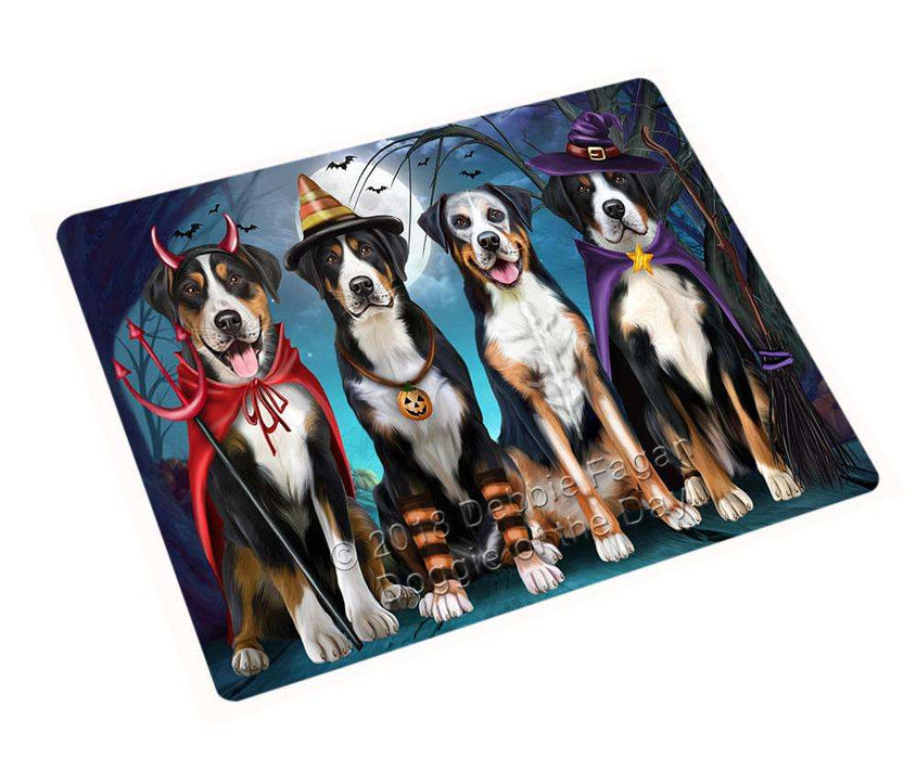 Happy Halloween Trick or Treat Greater Swiss Mountain Dog Large Refrigerator / Dishwasher Magnet RMAG75684